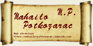 Mahailo Potkozarac vizit kartica